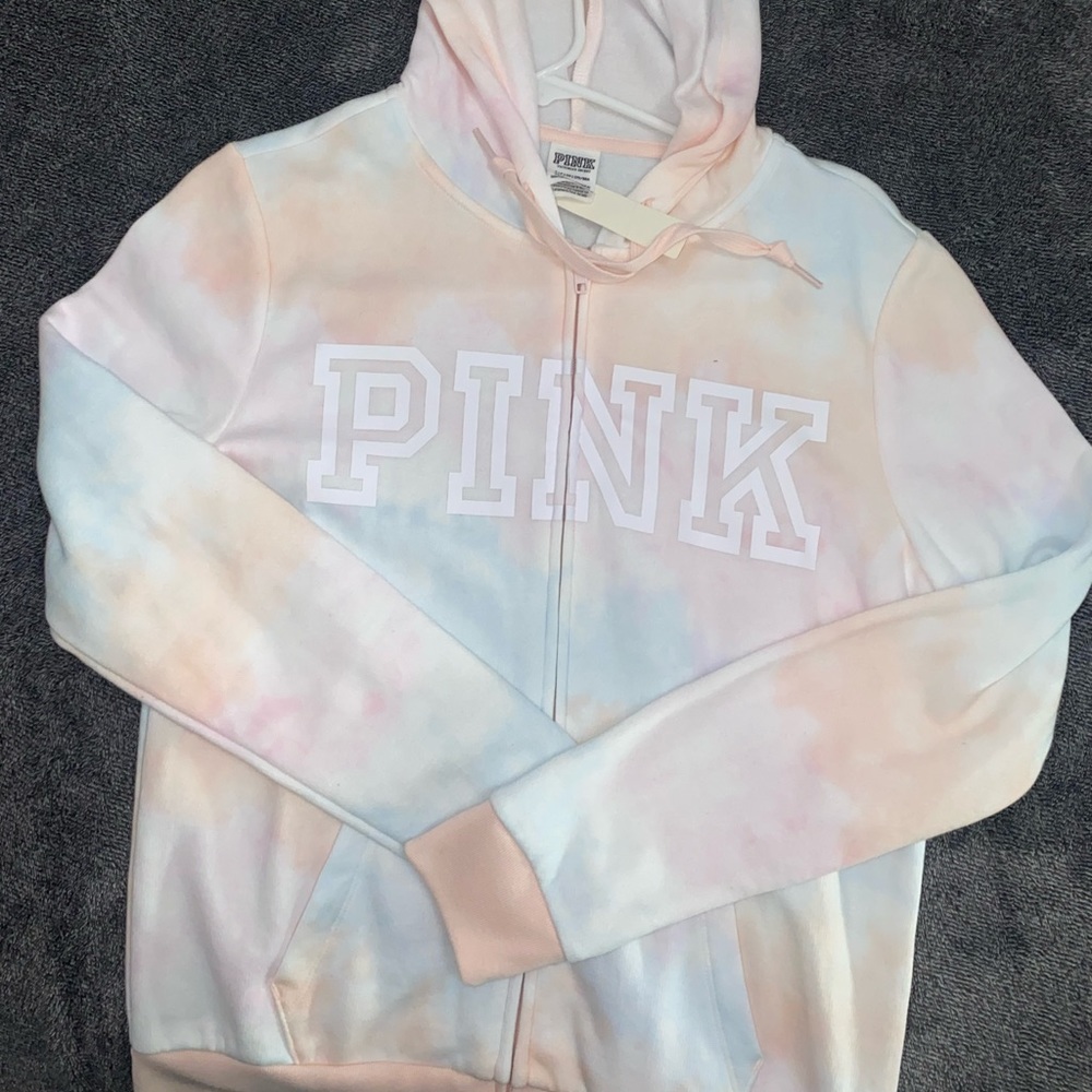 VS PINK Hoodie Tie Dye